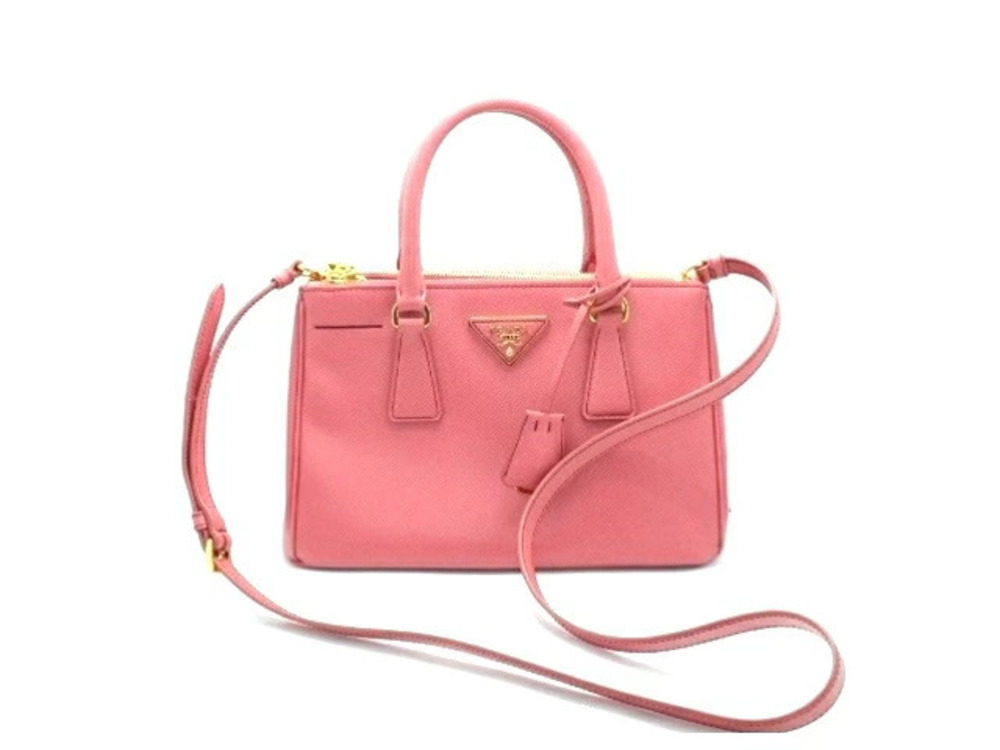 Prada Shoulder Bag Calfskin Pink